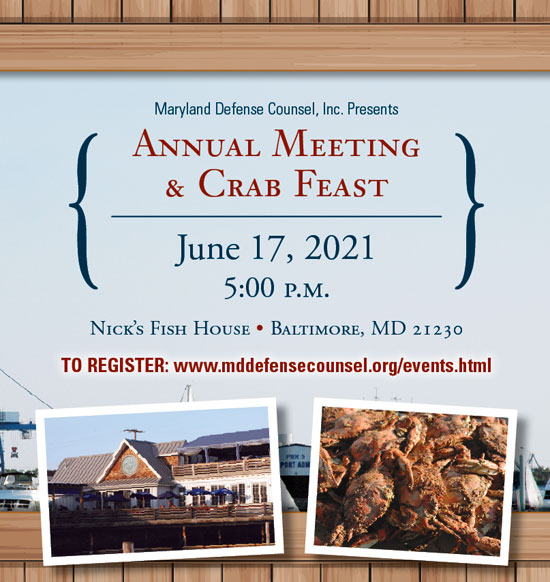 MDC Crab Feast, June 17, 2021, 5:00pm