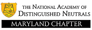 Silver Sponsor: The National Academy of Distinguished Neutrals - Maryland Chapter
